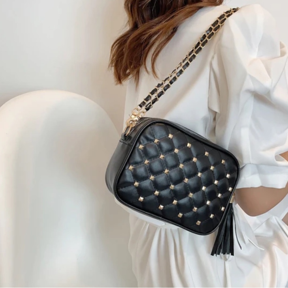REBECCA Minkoff Quilted Studded Crossbody FabFitFun NEW